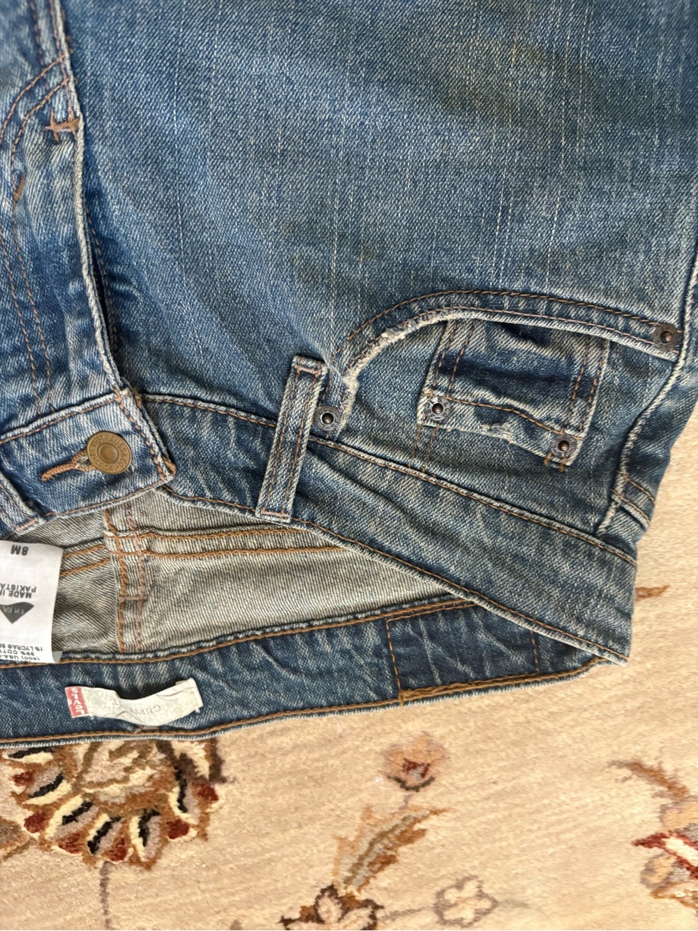 Levi's Blue Flared Women's Jeans - Picture 5 of 7